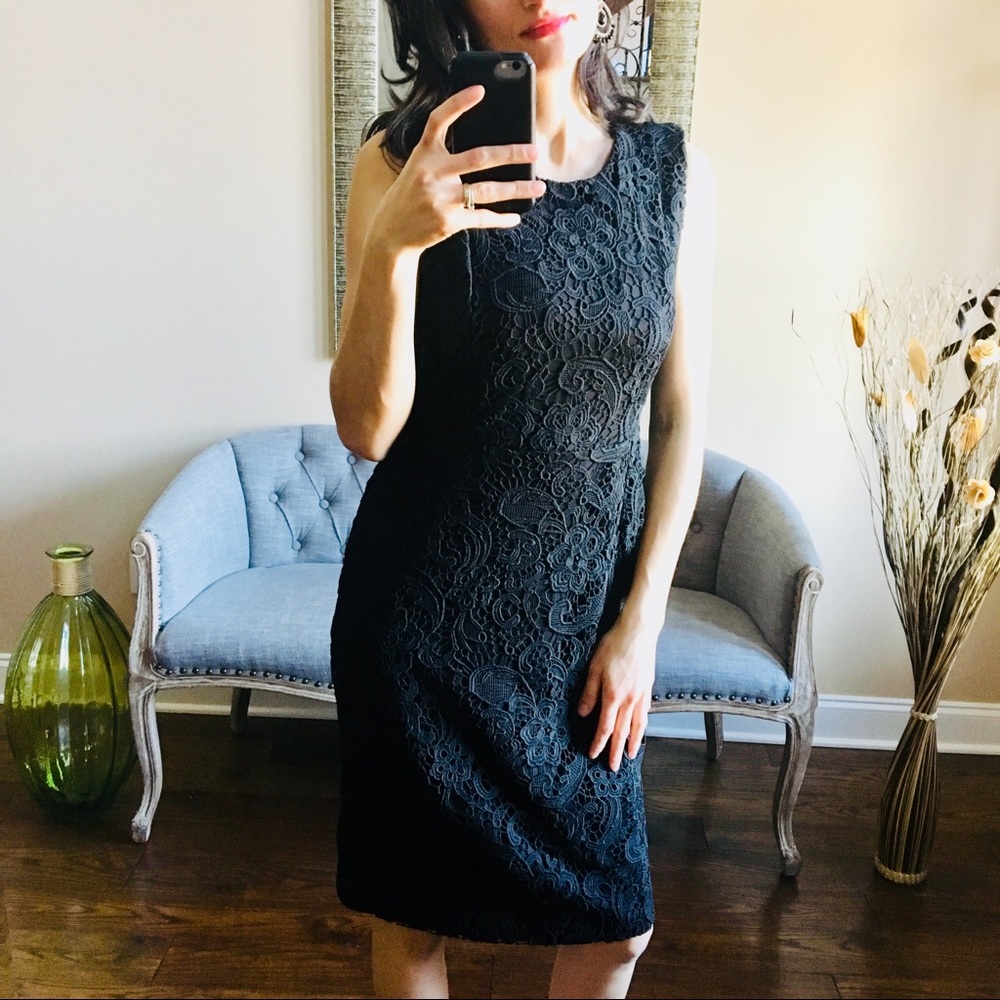 Calvin Klein Black Lace Dress NWT